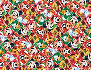 Saco 10X14 Natal Turma Do Mickey - 40 Un