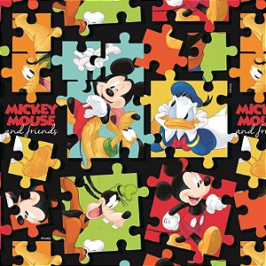 Saco 50X70 Quebra Cabeça Mickey e Turma - 25 Un