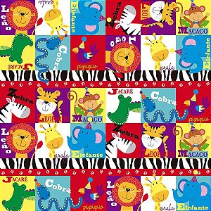 Saco Perolado 25X37 Safari Animal - 50 Un