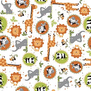 Saco Perolado 25X37 Safari Kids - 50 Un