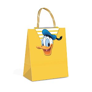 Sacola Papel com Fechamento Donald P 21,5X15X8