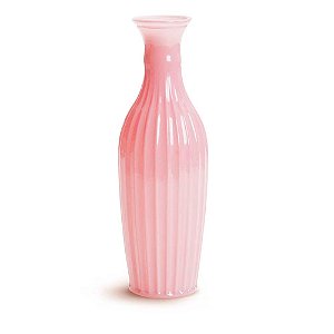 Vaso Decorativo Longo Rosa Chá Romantico 7,3X23