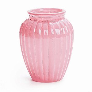 Vaso Decorativo Oval Rosa 8X10,5