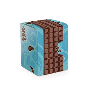Caixa com Luva Delicia Turquesa 13,5X13,5X18 - 10 Un