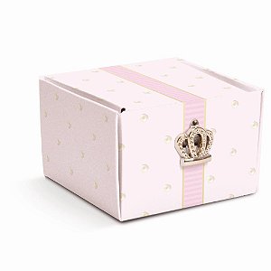 Caixa Bem Nascido com Apliq Rein Princesa 6,5X6,5X4,5 - 8 Un