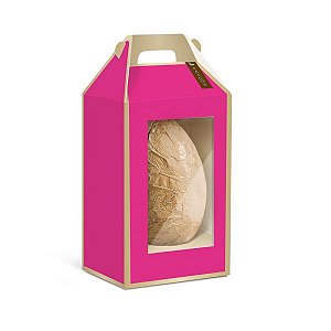 Caixa Maleta Vertical Ovo com Visor Astral Pink 250G - 6 Un