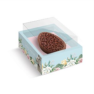 Caixa New Moldura para 1 Meio Ovo 250G Mr. John - 6 Un