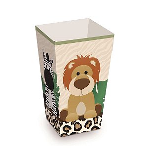 Caixa para Pipoca Safari 6X6X12,5 - 10 Un