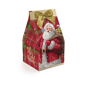 Caixa Trapézio Para Panetone Noite Mágica G 14x14x22,4cm 500g - 10 Un