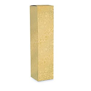 Caixa Vinho Relevo Ouro 8X8X33