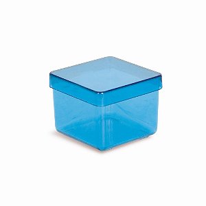 Caixinha de Acrilico Azul 4,5X4,5X4 - 8 Un