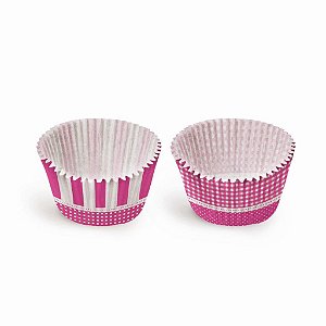 Forminha Plissada para Doce Compose Pink - 40 Un