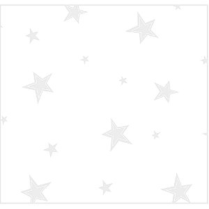 Saco Estrelas Branco 20X29cm - 100 Un