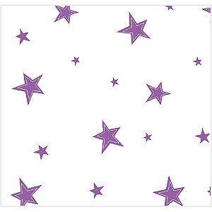 Saco Estrelas Lilás 30X44cm - 100 Un
