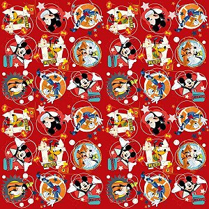 Saco 15X22 Disney Fun Vermelho - 100 Un
