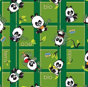 Saco 15X29 Baby Zoo Eco Panda - 100 Un
