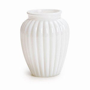 Vaso Decorativo Oval Branco 8X10,5