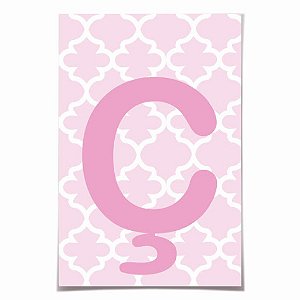 Letra para Faixa Decorativa Ã Rosa - 6 Un