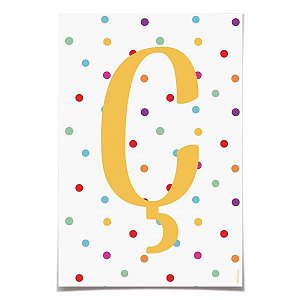 Letra para Faixa Decorativa Ç Colore - 6 Un