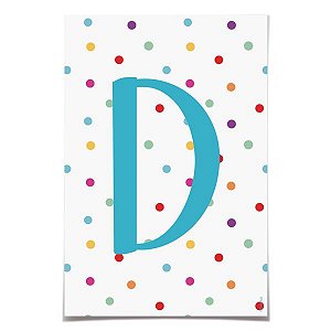 Letra para Faixa Decorativa D Colore - 6 Un