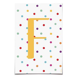 Letra para Faixa Decorativa F Colore - 6 Un