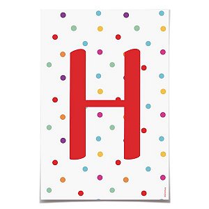 Letra para Faixa Decorativa H Colore - 6 Un