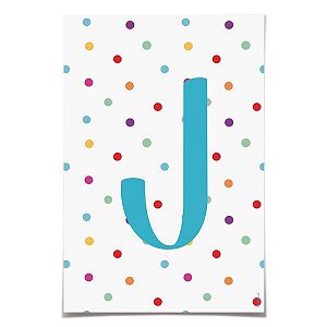 Letra para Faixa Decorativa J Colore - 6 Un