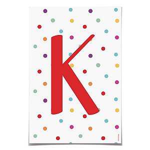 Letra para Faixa Decorativa K Colore - 6 Un