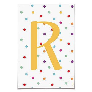 Letra para Faixa Decorativa R Colore - 6 Un