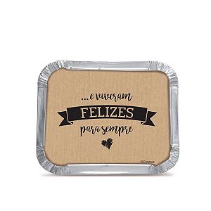 Marmitinha Felizes Para Sempre M 8,5X6,5X2,5 - 12 Un