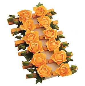Prendedor Brisa Amarelo (Prendedores Florais) - 12 Un