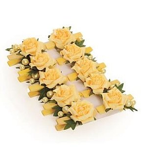 Prendedor Colombiana Amarelo (Prendedores Florais) - 8 Un