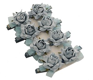 Prendedor Colombianas Azul Claro (Prendedores Florais) - 8 Un