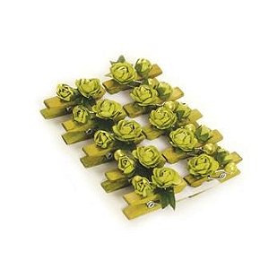 Prendedor Petit Duplo Verdec (Prendedores Florais) - 10 Un