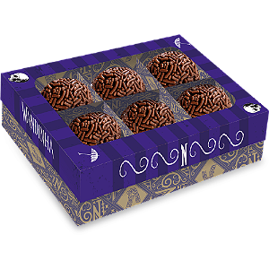 Caixa 6 Bombons Wandinha