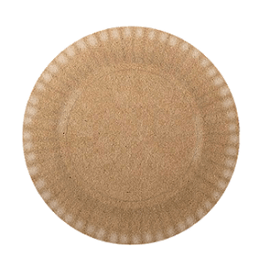 Prato Descartável Cartonado 15cm Kraft - 10 Un