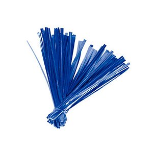 Lacre Fecho Metalizado Azul 4mmx11cm - 100 Un