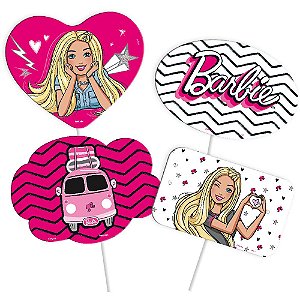 Placas Divertidas para Festa Barbie - Festcolor