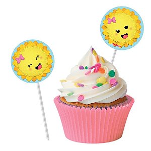 Bandeirinha para Docinhos Raio de Sol - Festcolor - 08Un