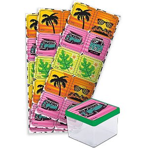 Adesivo Quadrado Tardezinha - Festcolor - 30Un