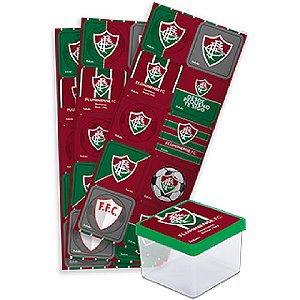 Adesivo Quadrado Fluminense - Festcolor - 30Un