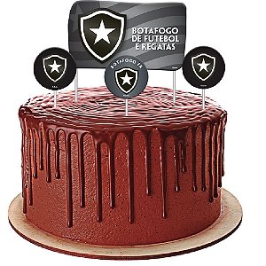 Topper para Bolo Botafogo - Festcolor - 04Un