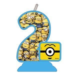 VELA TEMATICA MINIONS Nº 2 - Festcolor - 1Un