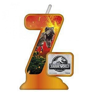 VELA TEMATICA JURASSIC World Nº 7 - Festcolor - 1Un