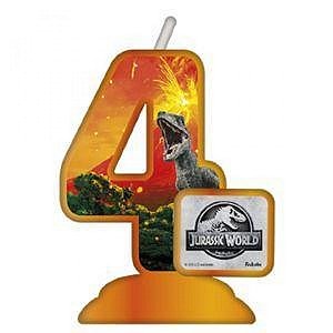 VELA TEMATICA JURASSIC World Nº 4 - Festcolor - 1Un
