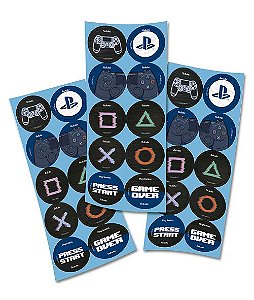 Adesivo PlayStation - Festcolor - 30Un