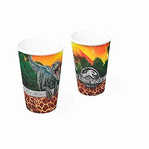 Copo Papel 200ml Jurassic World - Festcolor - 08Un