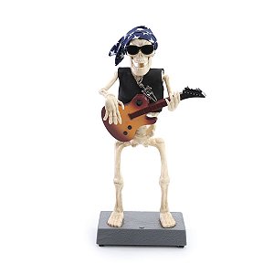 Caveira Roger 16 cm para Decoração de Halloween - Cromus - 1Un