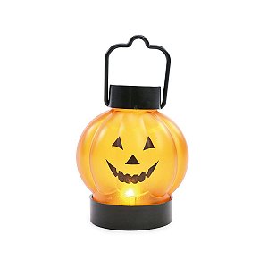 Mini Luminária Abóbora Happy Halloween para Decoração de Halloween - Cromus - 1 Un