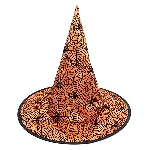 Chapéu Viúva Negra Laranja Halloween - Cromus - 1 Un